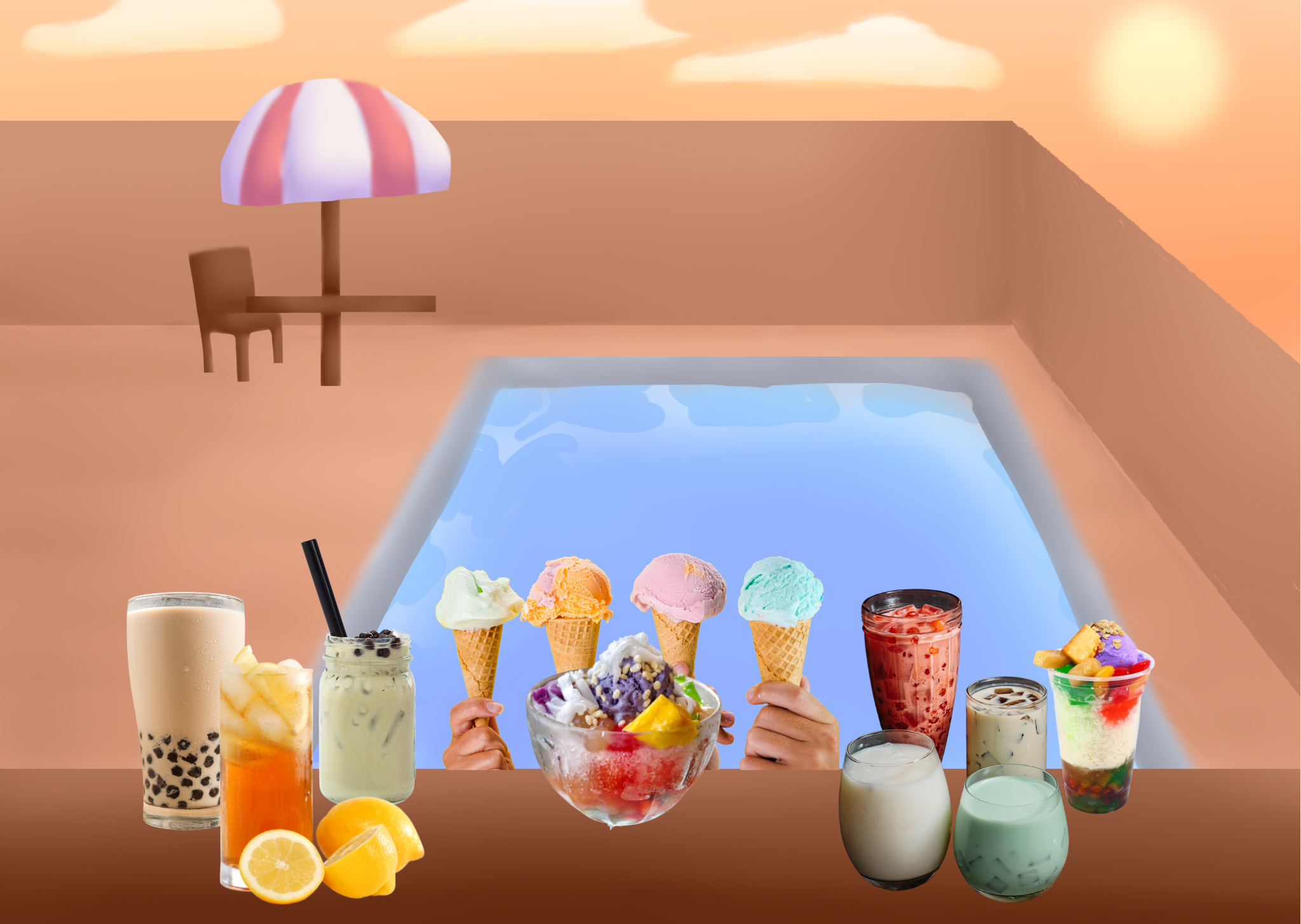  Picture Of Summer Pool Including The Menus 
